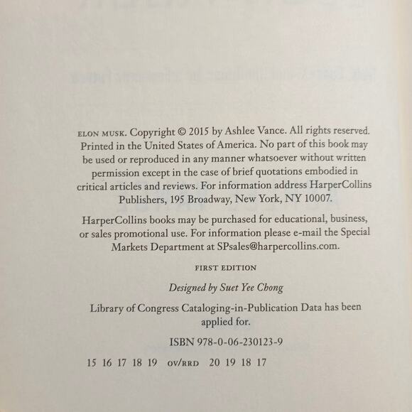 Elon Musk Tesla, Space X Quest For Fantastic Future Book - Picture 4 of 8